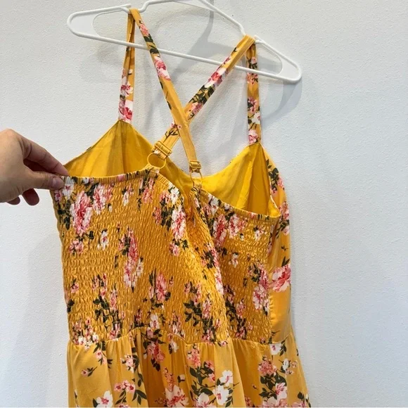 NOBO Floral Yellow High-Low Dress Size 2XL (19) - Picture 5 of 7